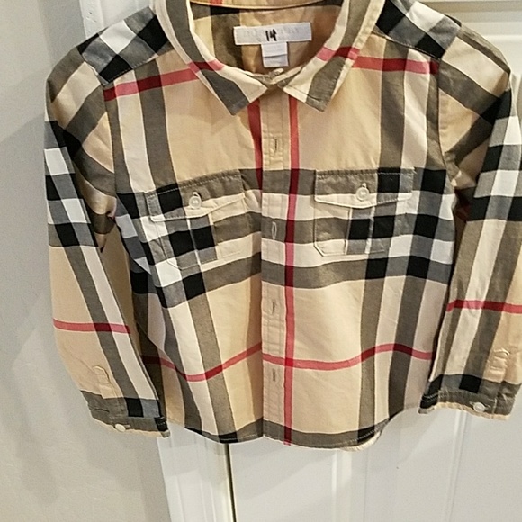 toddler burberry button down